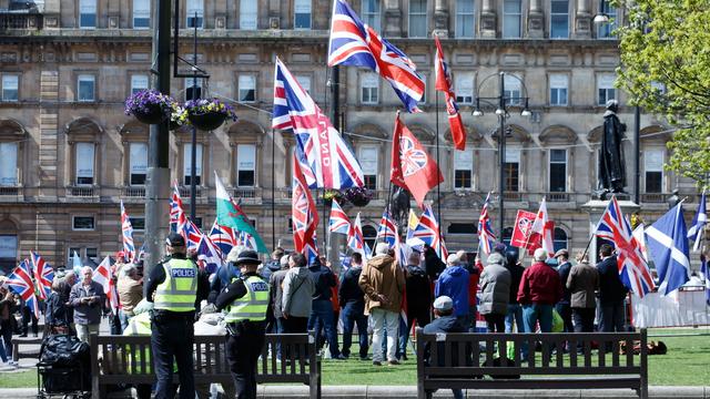 Une manifestation à Londres avant les élections. [Keystone - EPA/Stringer]