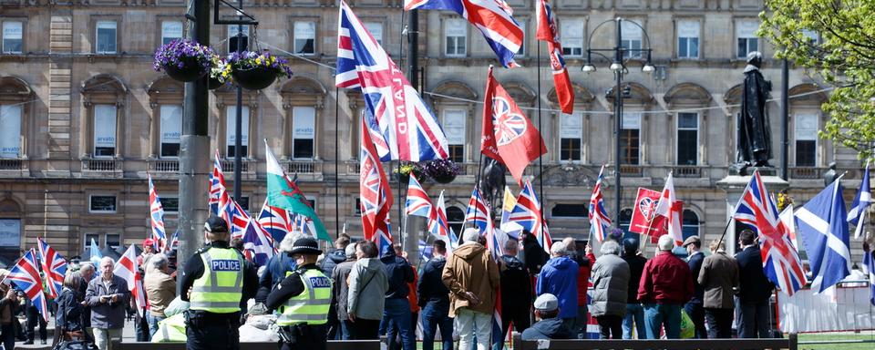 Une manifestation à Londres avant les élections. [Keystone - EPA/Stringer]