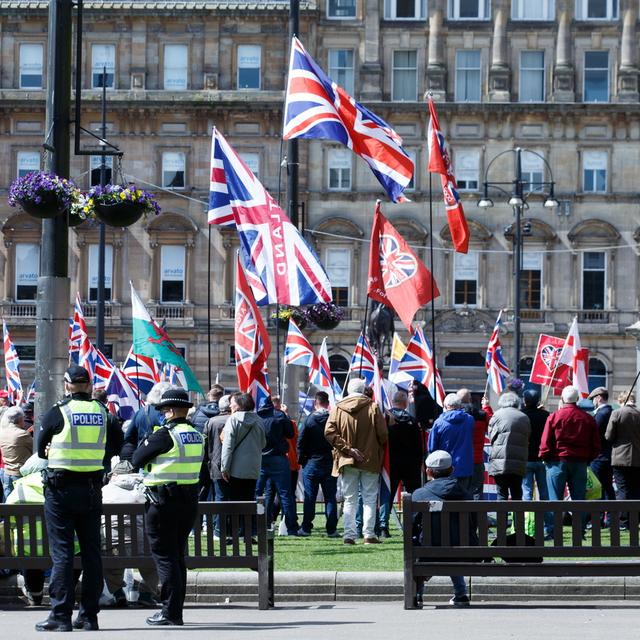 Une manifestation à Londres avant les élections. [Keystone - EPA/Stringer]