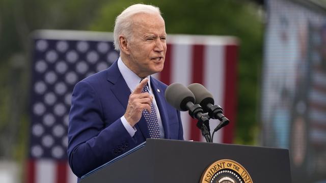 Le président américain Joe Biden, photographié ici le 29 avril 2021. [AP/Keystone - Evan Vucci]