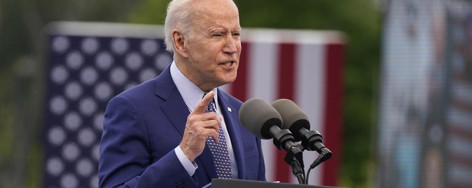 Le président américain Joe Biden, photographié ici le 29 avril 2021. [AP/Keystone - Evan Vucci]