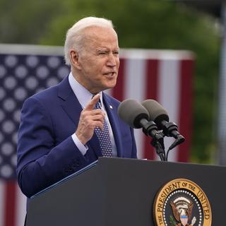 Le président américain Joe Biden, photographié ici le 29 avril 2021. [AP/Keystone - Evan Vucci]