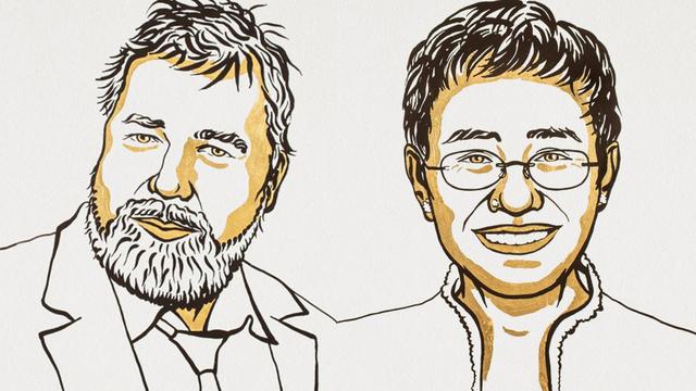 Le Nobel de la paix va aux journalistes philippine Maria Ressa et russe Dimitri Muratov. [Académie du Nobel]