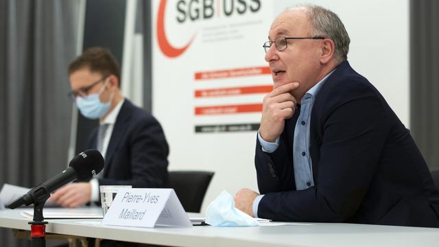 L'Union syndicale suisse et son président Pierre-Yves Maillard veulent une année 2021 placée sous le signe de la solidarité. [KEYSTONE - Peter Klaunzer]