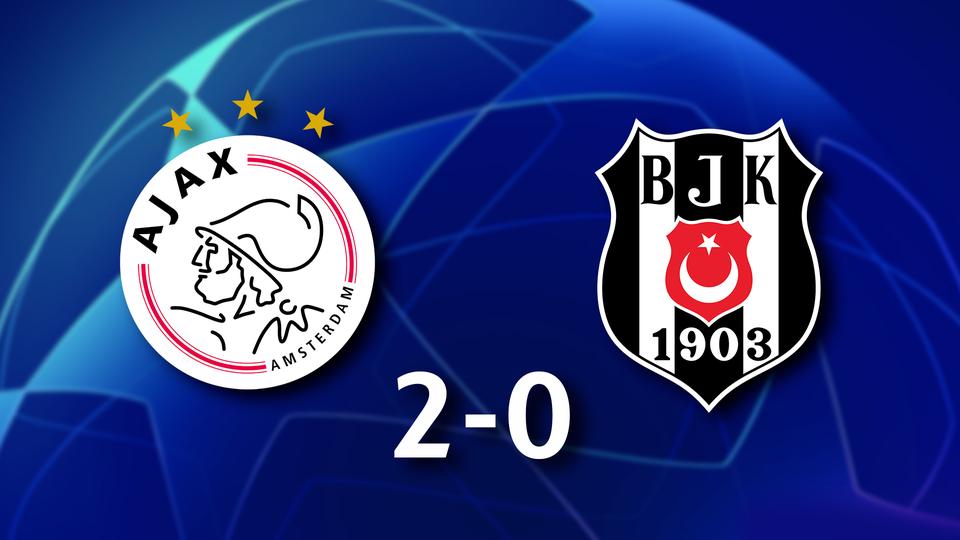 2e journée, Ajax Amsterdam - Besiktas (2-0): deux sur deux pour Ajax