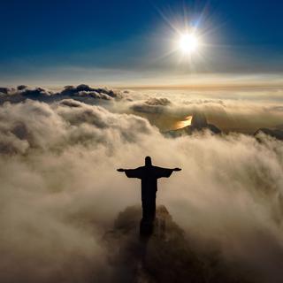 La Statue du Christ Rédempteur à Rio de Janeiro au Brésil. [AFP - Carl De Souza]