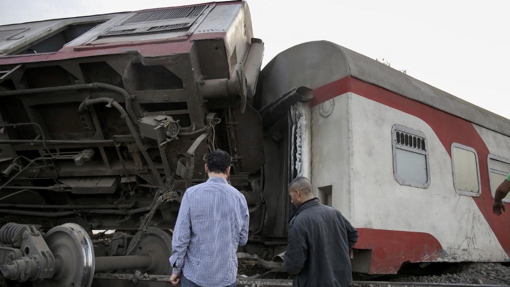 Un nouvel accident de train en Egypte fait 11 morts. [AFP - Ayman Aref]