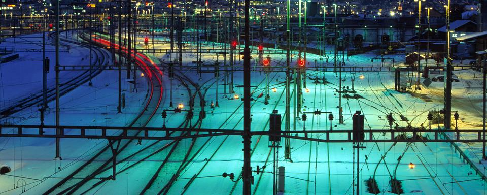 La gare de Zurich de nuit.
Martin Ruetschi
Keystone [Martin Ruetschi]