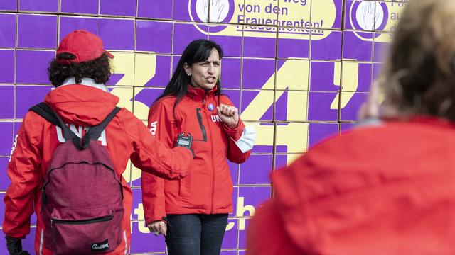 La lutte contre la réforme de l'AVS est portée par les femmes de gauche et les syndicats, au grand dam des femmes bourgeoises. [KEYSTONE - Peter Schneider]