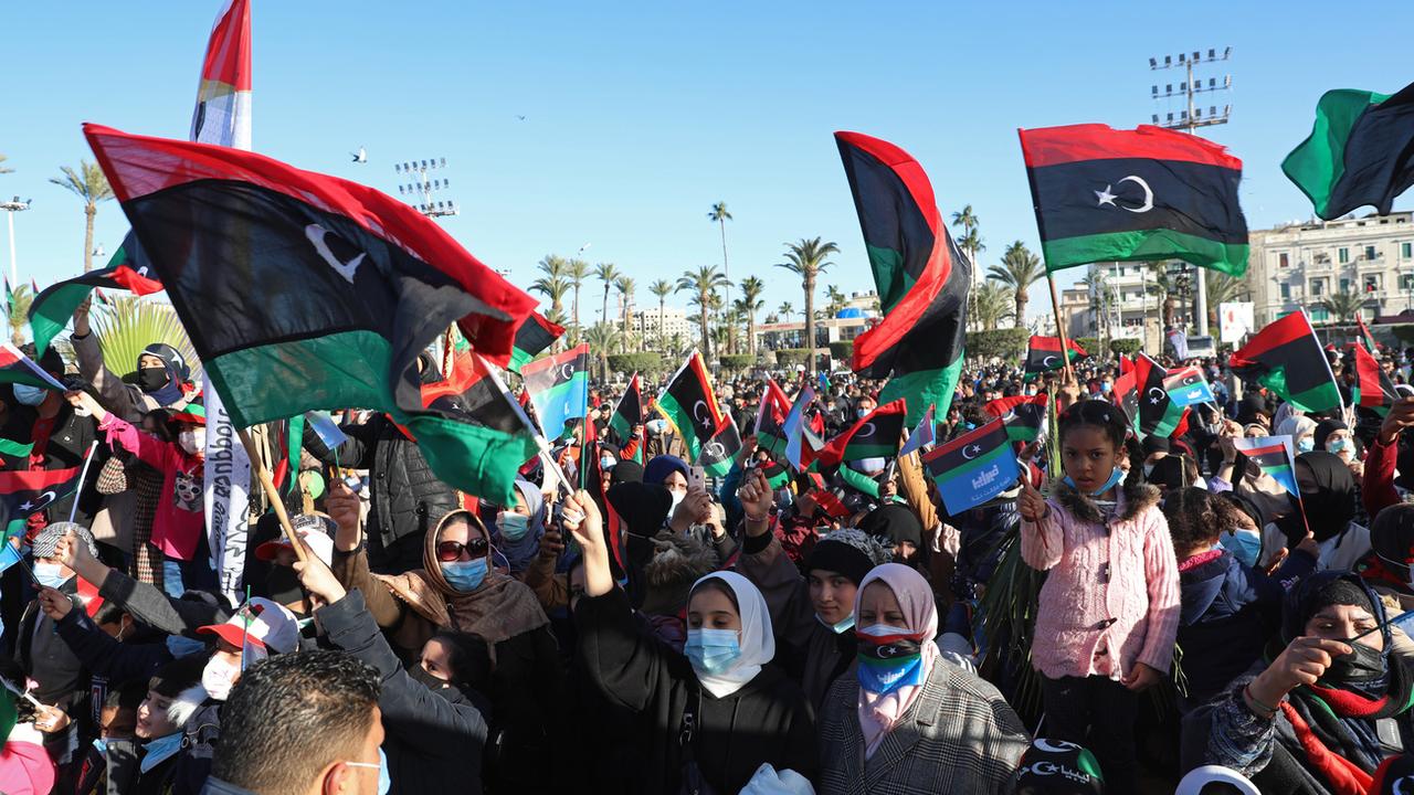 La Libye a fêté les dix ans de la révolution. [AP Photo/keystone - Hazem Ahmed]