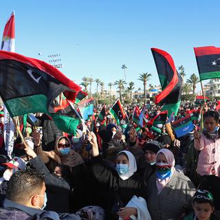 La Libye a fêté les dix ans de la révolution. [AP Photo/keystone - Hazem Ahmed]