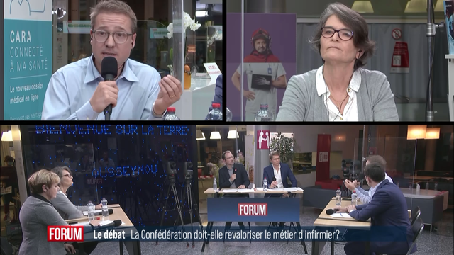 Débat entre Philippe Nantermod, Jérôme Cosandey, Brigitte Crottaz et Béatrice Hirsch. [RTS - RTS]