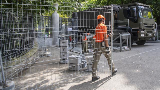 Zones fermées, circulation perturbée: Genève se barricade en vue du sommet Biden - Poutine [Keystone - Martial Trezzini]