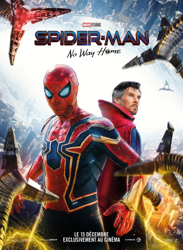 L'affiche du film "Spider-man: No Way Home". [Sony - Marvel Studios - Pascal P / Collection ChristopheL via AFP]