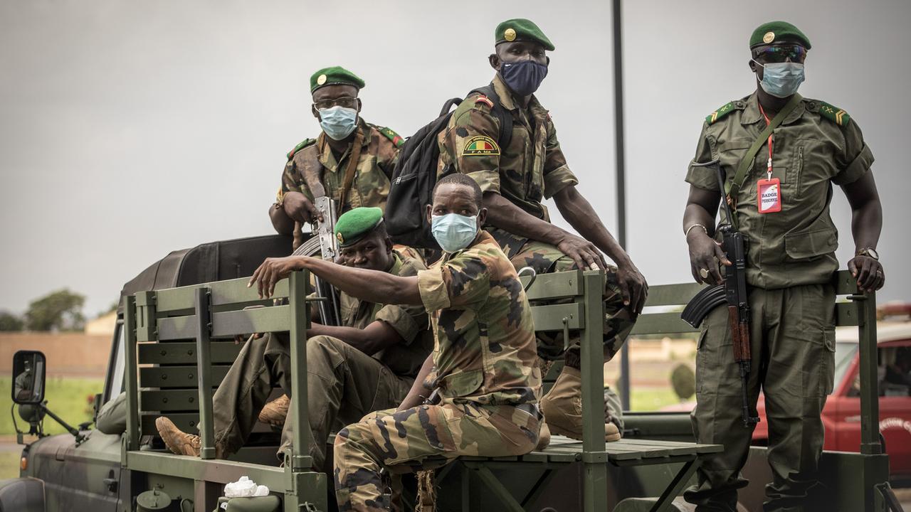 Des soldats maliens en août 2020. [Keystone/AP Photo]