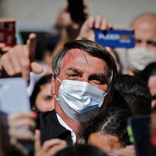 Le président brésilien ne manque pas une occasion de s'en prendre, souvent de façon haineuse, aux journalistes. [AFP - Sergio Lima]