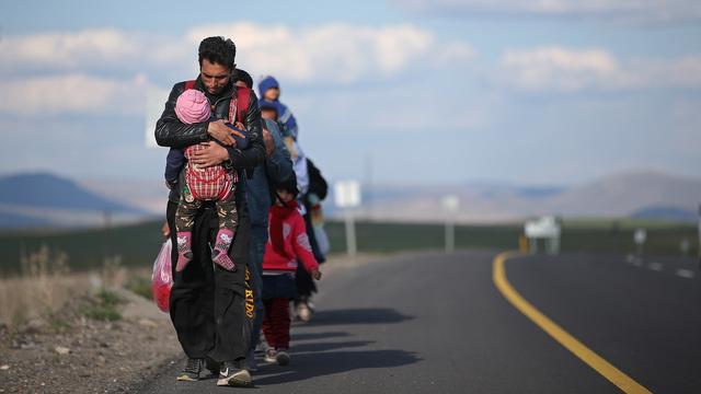 Des milliers d'Afghans se sont lancés sur la route de l’Europe via la Turquie (ici, à Erzurum en 2017). [EPA/Keystone - Erdem Sahin]