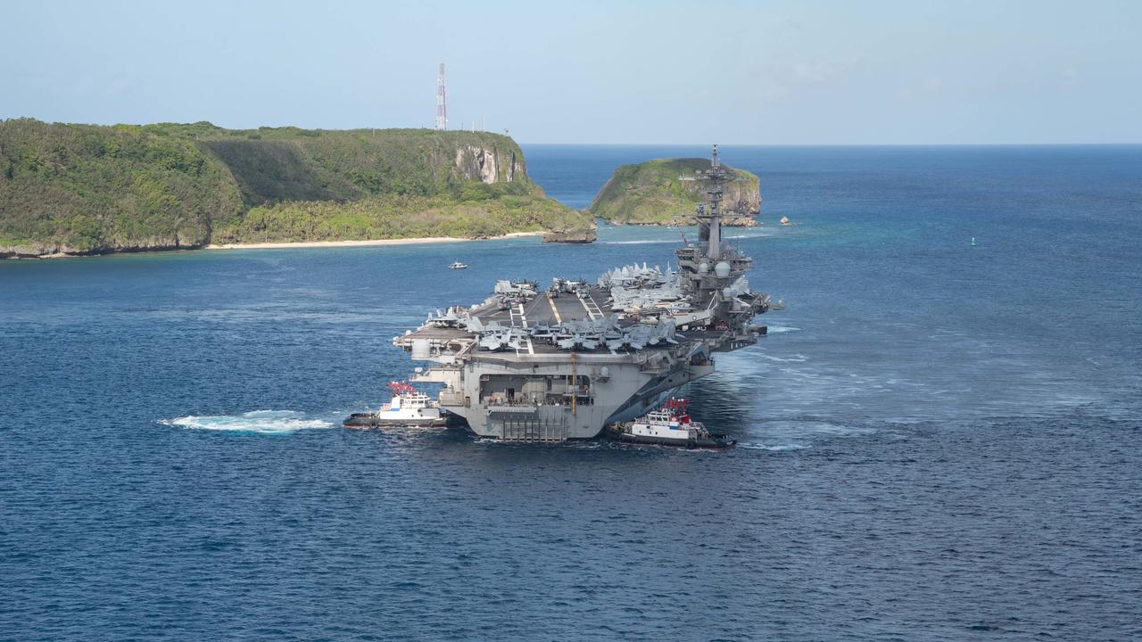 Le porte-avions américain USS Theodore Rossevelt est notamment déployé dans la mer de Chine du Sud. [Reuters/US Navy - Mass Communication Specialist Seaman Kaylianna Genier]