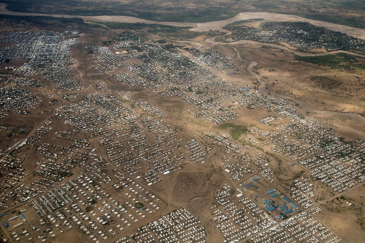 Le camp de Kakuma en 2018. [Keystone - Peter Klaunzer]