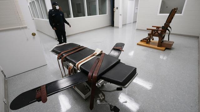 Dans cette salle, une personne peut être exécutée par injection létale ou avec une chaise électrique. Virginie, le 24 mars 2021 (image d'illustration). [Keystone/AP photo - Steve Helber]