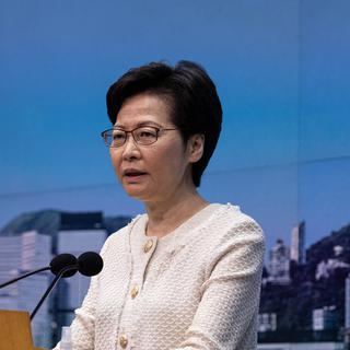 La cheffe de l'exécutif hongkongais, Carrie Lam [Keystone - Jérôme Favre]