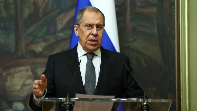 Sergeï Lavrov, le chef de la diplomatie russe. [Keystone - Russian Foreign Ministry Press]