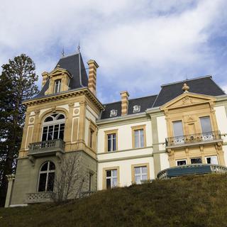 Photographie de la villa Pury, musée d'ethnographie de Neuchâtel. [Keystone - Jean-Christophe Bott]