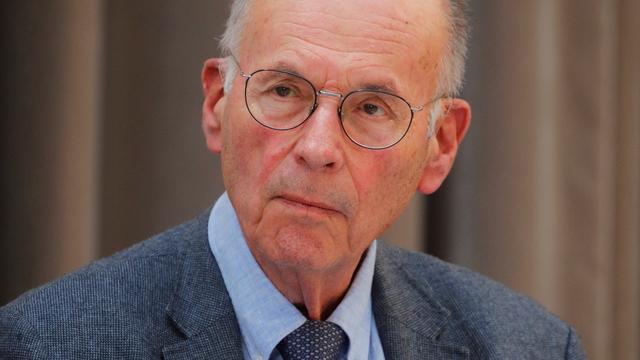 Le neuropsychiatre Boris Cyrulnik lors de l'inauguration de la Commission sur les premiers 1000 jours de l'enfant. Paris, le 19 septembre 2019. [Reuters - Philippe Wojazer/Pool]