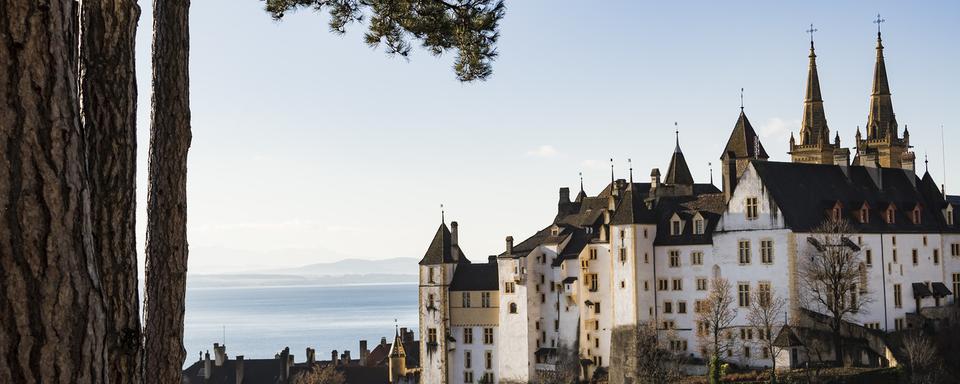 Une vue du Château de Neuchâtel. [Keystone - Jean-Christophe Bott]