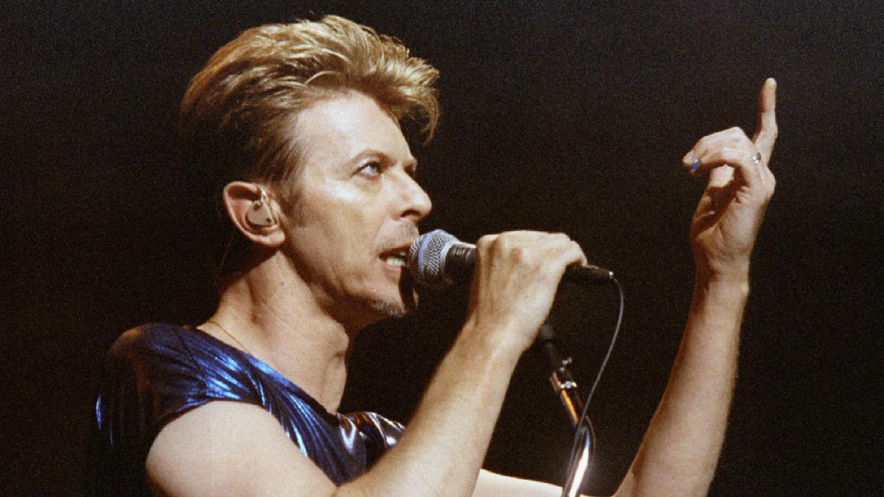 Le chanteur britannique Davie Bowie photographié ici le 14 septembre 1995 lors d'un concert dans la ville américaine de Hartford. [Reuters - Jim Bourg]