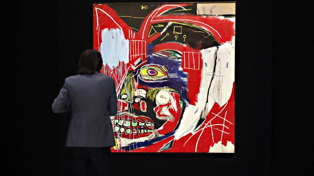 Le tableau "In This Case" de Jean-Michel Basquiat a été vendu 93,1 millions de dollars. [Getty Images via AFP - Cindy Ord]