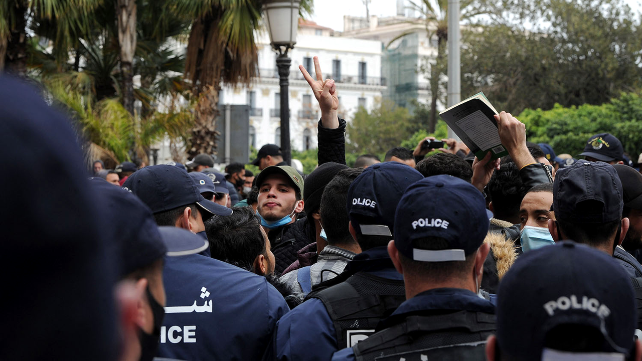 Les manifestations font face à une répression toujours plus forte en Algérie. [Anadolu Agency/AFP - Mousaab Rouibi]