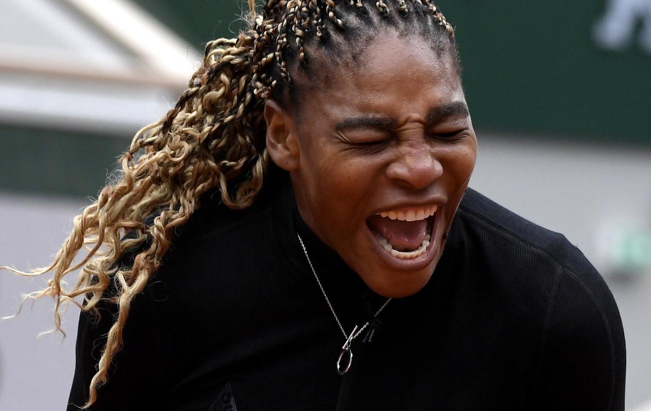 Serena Williams: à l'assaut de la 24e marche, cela se complique. [EPA - JULIEN DE ROSA]
