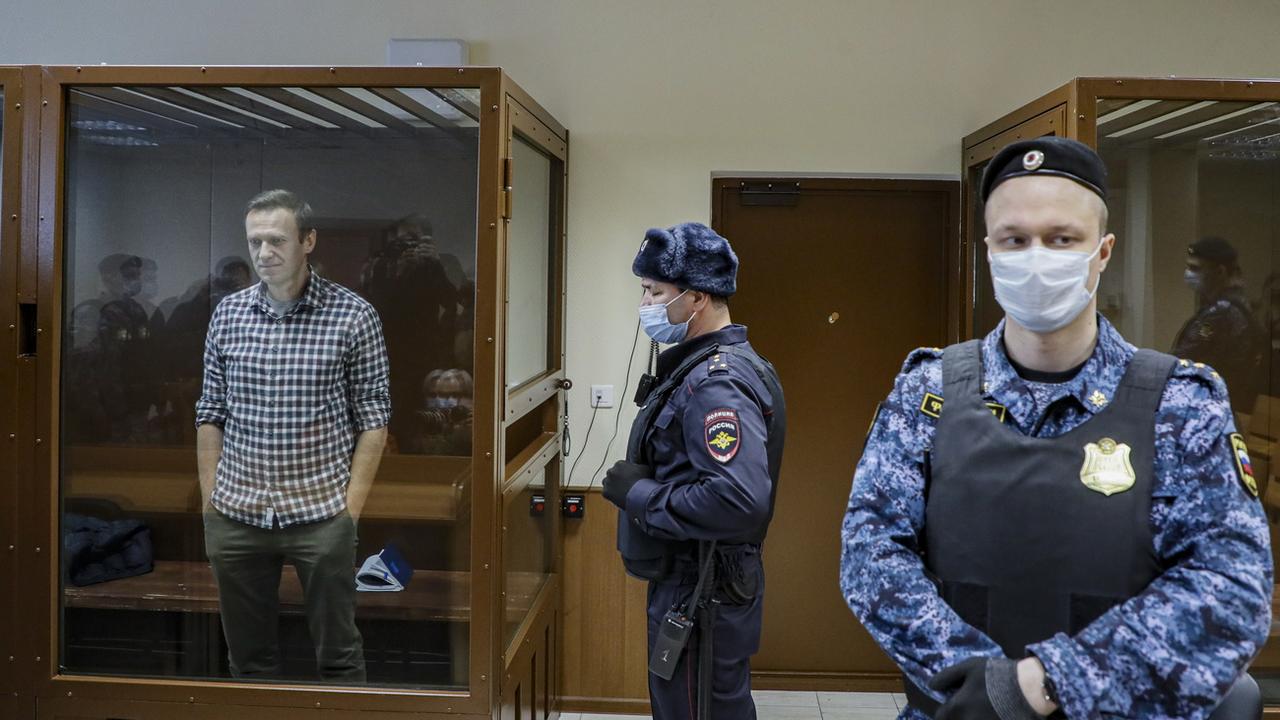 Washington sanctionne Moscou pour l'emprisonnement de l'opposant Alexeï Navalny. [Keystone/EPA - Yuri Kochetkov]