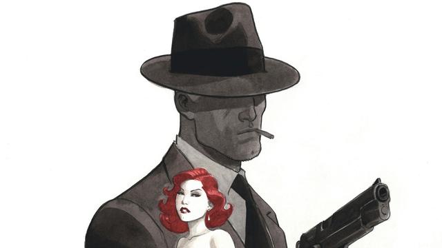 La couverture de la BD "Noir burlesque" d'Enrico Marini. [Dargaud]