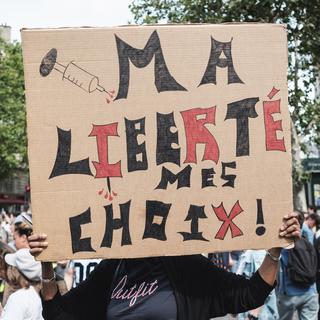Manifestations attendues en France contre le pass sanitaire. [AFP - Lucas Boirat]