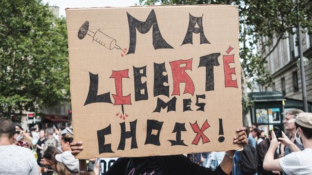 Manifestations attendues en France contre le pass sanitaire. [AFP - Lucas Boirat]