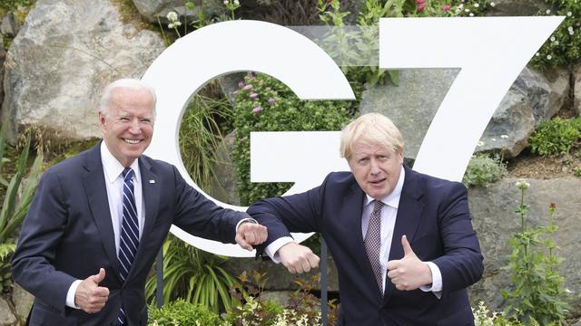 Le président américain Joe Biden a rencontré son homologue britannique Boris Johnson pour son premier voyage à l'étranger depuis sa prise de fonction. [ANADOLU AGENCY VIA AFP - ANDREW PARSONS]