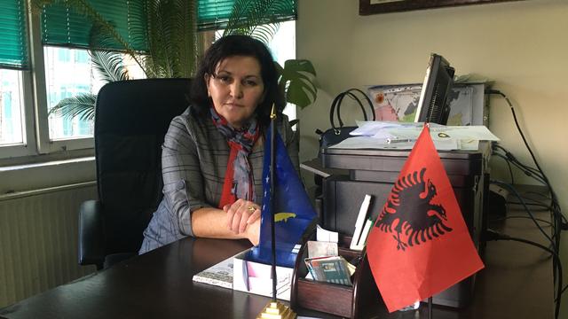 Milijije Rexhepi, coordinatrice du bureau des vétérans de Ferizaj. [RTS - Anouk Henry]