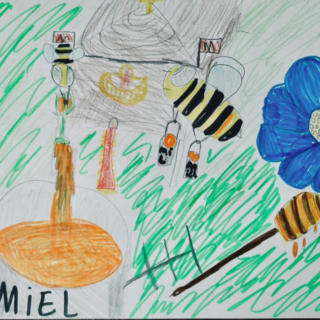 "Le miel", un dessin réalisé par Emilie. [Emilie]