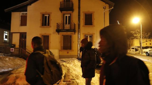 A Briançon, plusieurs organisations aident les migrants qui ont passé la frontière depuis l'Italie vers la France, souvent dans la montagne. [Keystone/EPA - Guillaume Horcajuelo]