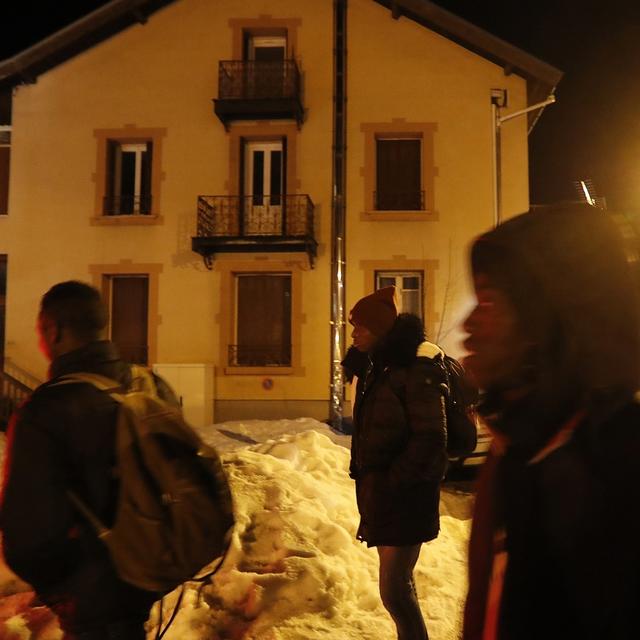 A Briançon, plusieurs organisations aident les migrants qui ont passé la frontière depuis l'Italie vers la France, souvent dans la montagne. [Keystone/EPA - Guillaume Horcajuelo]