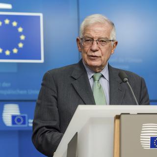 Le chef de la diplomatie de l'UE, Josep Borrell. [AP/Keystone - Geert Vanden Wijngaert]