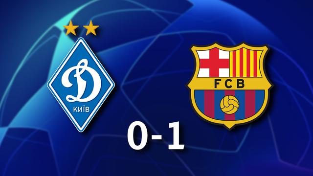 4e j. Gr.E, Dynamo Kiev - Barcelone (0-1): résumé de la rencontre