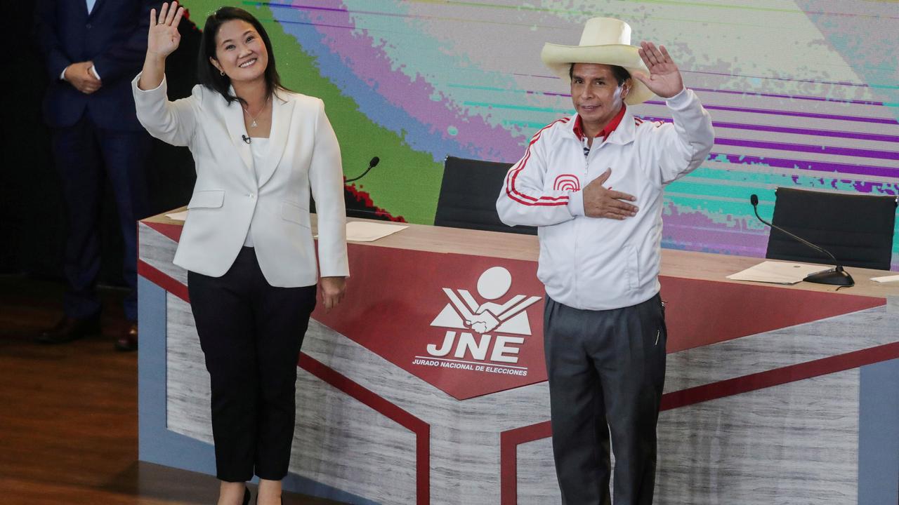 Keiko Fujimo et Pedro Castillo s'affrontent au 2e tour de la présidentielle au Pérou. [Reuters - Sebastian Castaneda/Pool]