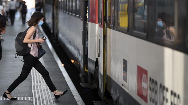 La gare de Lausanne, le 6 juillet 2020. [Keystone - Laurent Gillieron]