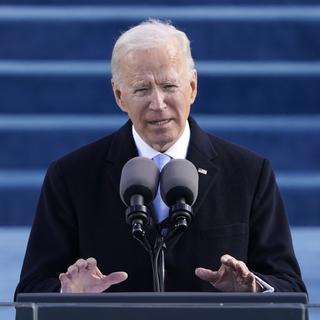 Joe Biden lors de son investiture le 20 janvier 2021. [AP Photo/Keystone - Patrick Semansky]