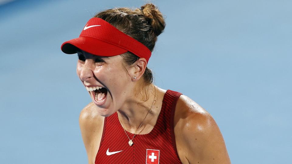 Tennis, finale dames, Bencic (SUI) – Vondrousova (CZE) (7-5, 2-6, 6-3): Bencic en or!!!