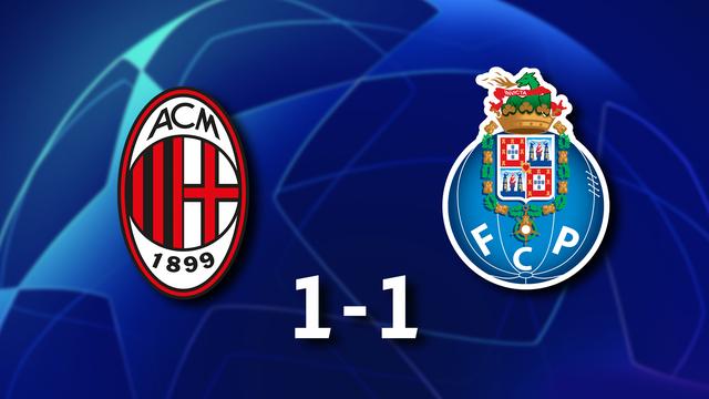 4e j. Gr.B, Milan - Porto (1-1): résumé de la rencontre