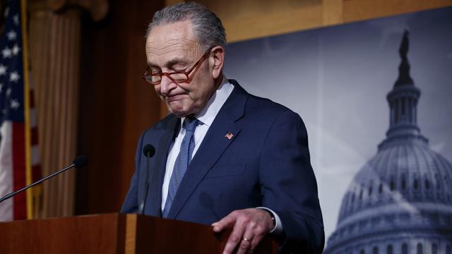 Chuck Schumer, chef de la nouvelle majorité démocrate au Sénat américain. [EPA/Keystone - Shawn Thew]